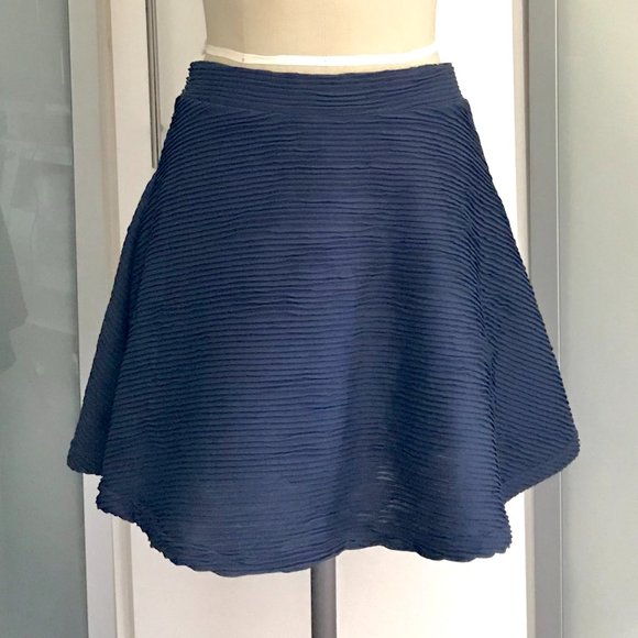 Never worn Topshop navy skater skirt size 6 - Picture 1 of 4